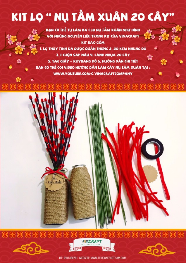 Kit lọ hoa nụ tầm xuân